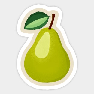 Mid Century Pear Green Sticker